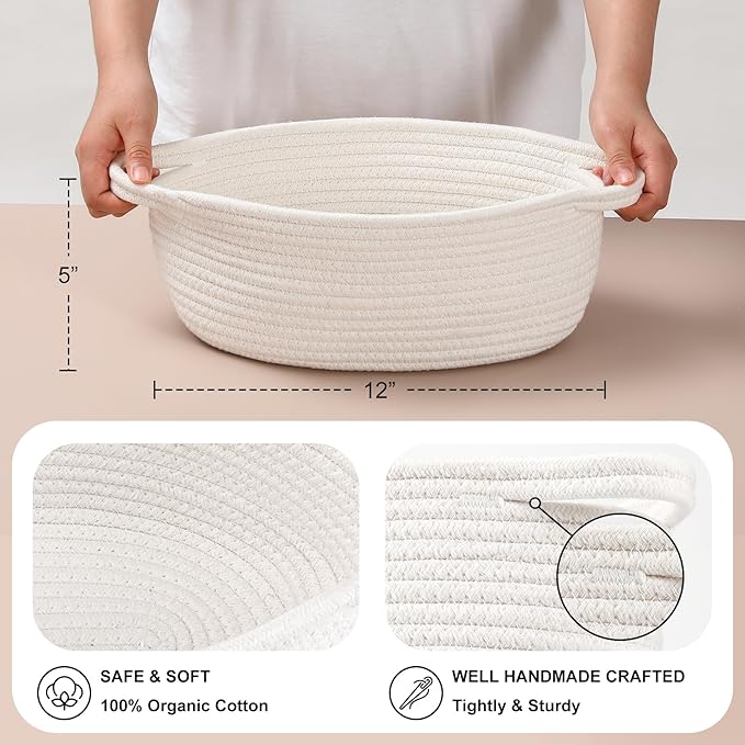 Woven basket for storing sundries