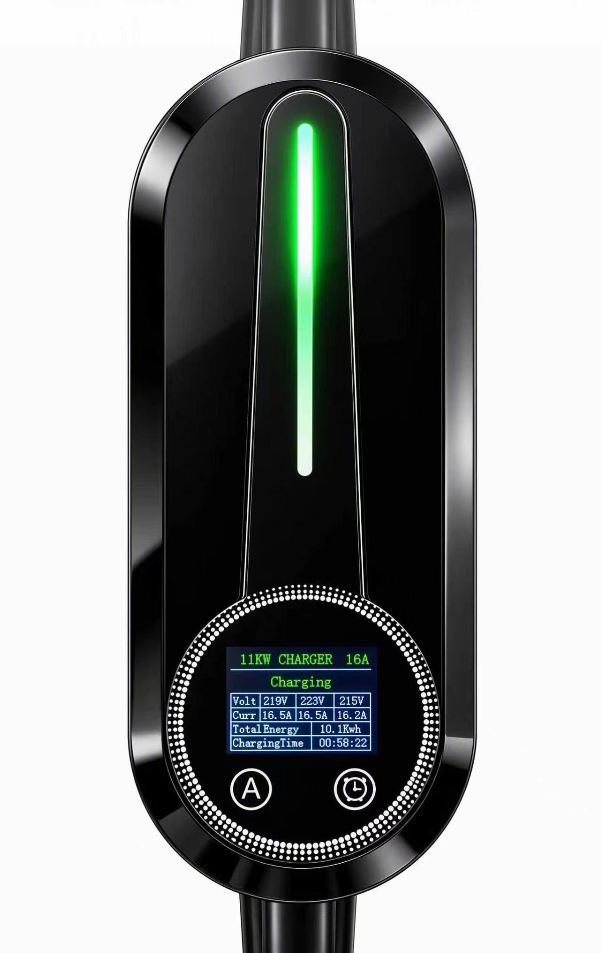 Mobile Wallbox 11 kW mit Typ-2-Kabel und CEE-16-A-Stecker