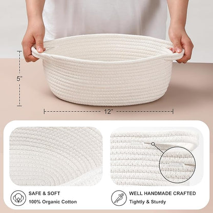 Woven basket for storing sundries